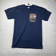 Suna Welcome 2022 Bikers T Shirt Mens M Blue Sturgis Motorcycle Rally Dakota