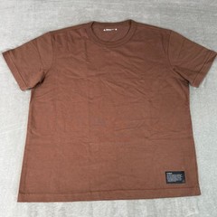 American Giant Everest Tee Mens Medium Tiramisu Brown Heavy Thick $80 USA NWOT