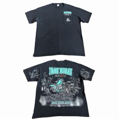 VTG Iron Horse Saloon T Shirt Sz 2XL Faded Black Bike Week 2009 Huge Graphic