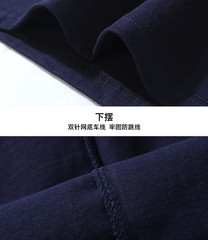 Mens T-Shirts 100%Cotton Jersey Crew Pocket Tee Plus Size 5XL Chinese Loong