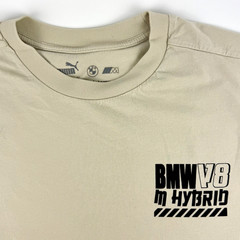 BMW Motorsports T Shirt BMW V8 M Hybrid Double Sided Tagless Puma Adult Size LRG