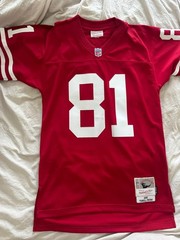 Mitchell & Ness 2002 Terrell Owens San Francisco 49ers Throwback Jersey Red 36S