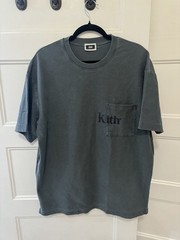 Kith Pocket T Shirt Charcoal Grey Mens L