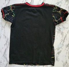 Bucheli T Shirt Italian Style Cotton Slim Fit Size Small Made in Peru Graffiti