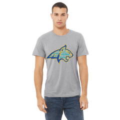 Protos Bobcat Profile Graphic Tee Gray Teal House System Shirt Youth RCA