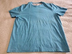 RICHARD CHOI The One NEW Crew Neck Digital Print Aqua S/S TShirt SZ XL
