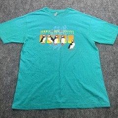 80’s Vintage T Shirt XL Art Festival Ann Arbor MI 1987 Single Stitch Penguins