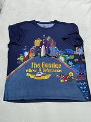 RARE Vintage Y2K The Beatles Yellow Submarine Blue T-Shirt Collectible XXL