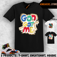 ASneakerZ Tee Shirt To Match J’s 7 Miro 2026 Matching Snkr God Got Me T-Shirt