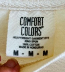 Comfort Colors Beach Tee Shirt Mens Medium Womens Short Sleeve Beige