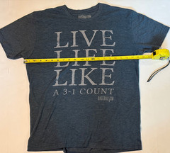 Lot of 2 Baseballism T-Shirts Mens Sz Large 3-1 Count & It’s Not OK Tees