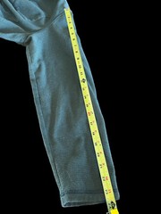 Mens LL Bean Long Sleeve Shirt Large Outdoor Army Green 1/4 Button Pull On
