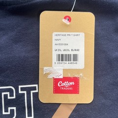 Cotton Traders Shirt Mens 2XL Navy Rugby 1987 Heritage Creck Neck Top Tee