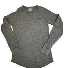 American Eagle Waffle Knit Thermal Cotton Poly Blend Grunge Gorpcore Skater S