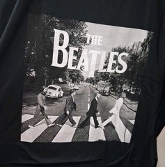 The Beatles Abbey Road Graphic T-Shirt Mens 2XL Black Hybrid Apparel Cotton NWT