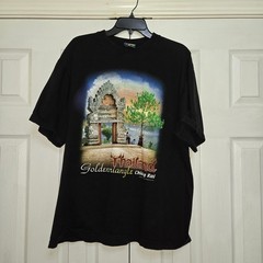 Joligolf Thailand Shirt XL Boxy Golden Triangle Graphic Tee Black Screen Printed