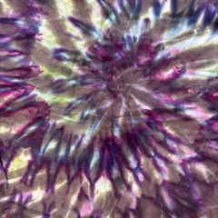 Gildan Heavy Cotton Tie-Dye T-Shirt Size L Purple Green Spiral
