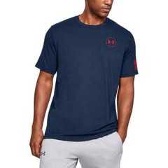 Under Armour UA Freedom Flag Logo Men’s T Shirt Tee Cotton Blend S M L XL XXL