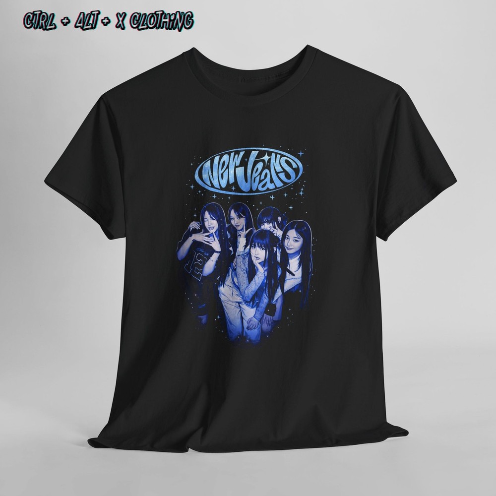 New Jeans y2k Girl Group Graphic T-Shirt Korean Pop Aesthetic Streetwear Tee