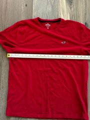 Hollister Mens XL Must Have Collection Red with front logo embroidery