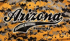 Badger Sport Arizona Classic Baseball Peoria AZ Camo Jersey Shirt XL