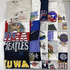 Wholesale Lot of 30 Modern/Vintage Mix Short Sleeve Tee Shirts (Sizes In Desc)