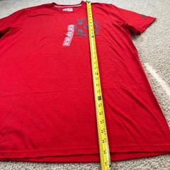 Adidas Soccer The Go-To Performance Tee Mens Large Red Climalite Graphic T-Shirt