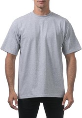 Pro Club Men’s Heavyweight T-Shirt Crew Neck Plain Blank Short Sleeve Tee All Si