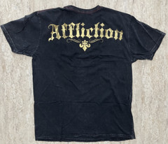*RARE* AFFLICTION RED LABEL PREMIUM LIMITED EDITION Winged Skeletons Gold Foil