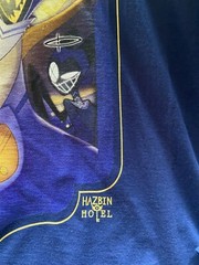 NEW Hazbin Hotel – Adam Long Sleeve T-Shirt Slate Blue 100% Cotton