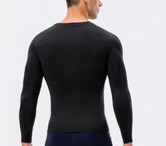 Mens Running Soft Long Sleeve Johns Liner Moisture Wicking T-Shirt Gym Tight Top