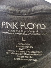 Pink Floyd Shirt Dark Side Of The Moon Song Titles On Back Rare Men’s Large