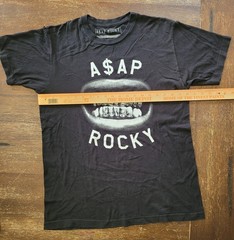 ASAP Rocky Shirt Size Medium Black Grills Teeth Rap Hip Hop Streetwear A$AP
