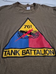 Vintage Soffe Shirts Army Tank Battalion Unisex T Shirt Size XL Made In USA!