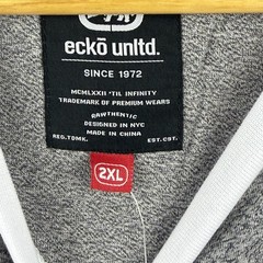 Ecko Unltd Shirt Mens 2XL Gray Marled Short Sleeve Logo Streetwear New With Tags