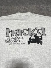 VINTAGE HACK’D Gray Sidecars Magazine FOTL Shirt Slim Medium Motorcycles