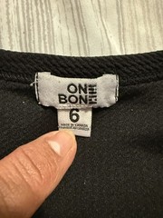 One Bone Bullet Men’s 7XL Black Short Sleeve Shirt, Wrinkle-Free, Waffle Tee