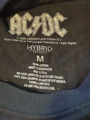 AC/DC Long Sleeve Tour Shirt For Those About To Rock Mens Medium Graphic