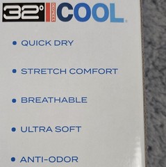 32 Degree Cool Short Sleeve Crew Neck T-shirt Mens L Black 3-Pack Open Box