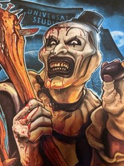 Universal Studios Halloween Horror Nights 2025 Terrifier Art the Clown Cafe 2XL