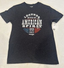 Wrangler Men’s T-Shirt- light,soft material-legends never die logo- Medium-NEW-
