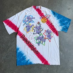 VTG 90s RARE Grateful Dead Atlanta Olympics Liquid Blue AOP Graphic Shirt Men XL