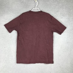 Riggs Workwear By Wrangler Shirt Mens Large Maroon Henley Pocket Workwear