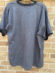 USAF Air Force Logo Shirt Gray Ringer Tee Men’s 2XL Top Vintage Made In USA
