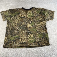 Vintage Camo Shirt Men XL Single Stitch Ace Sportswear Gun Creek Hunting Club