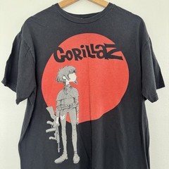 2010 Gorillaz T-Shirt Mens XL Noodle Plastic Beach Tour Music Rock Band Tee