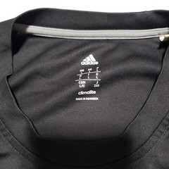 Adidas Climalite Performance Tee Mens L Large Black Graphic Logo T Shirt