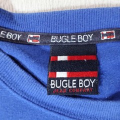 Y2K Bugle Boy Shirt Mens 2XL Blue Team Sport Jean Co Mesh back Graphic Tee Top