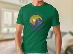 I Like Beer and Cricket T-Shirt Funny Sports Fan Gift Mens Womens Casual Tee Top