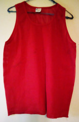 VTG RED MESH MUSCLE TANK TOP ISLANDER SIZE LARGE ar